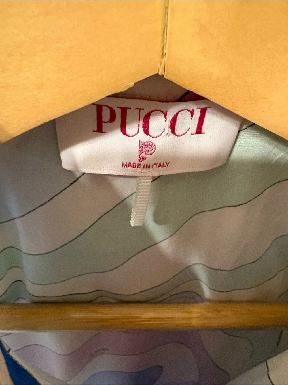 Emilio Pucci Pastel Marmo-print sleeveless shirt -Size 40 - Picture 3 of 5